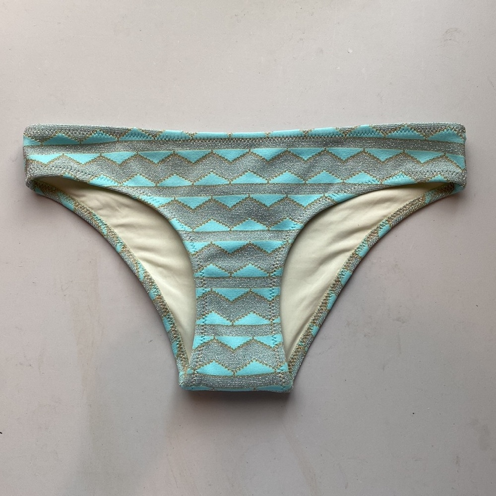Solid & Striped Metallic Bikini Bottoms